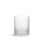 Round Frosted Glass Jars Matte Clear Empty Candle Jars Cosmetic