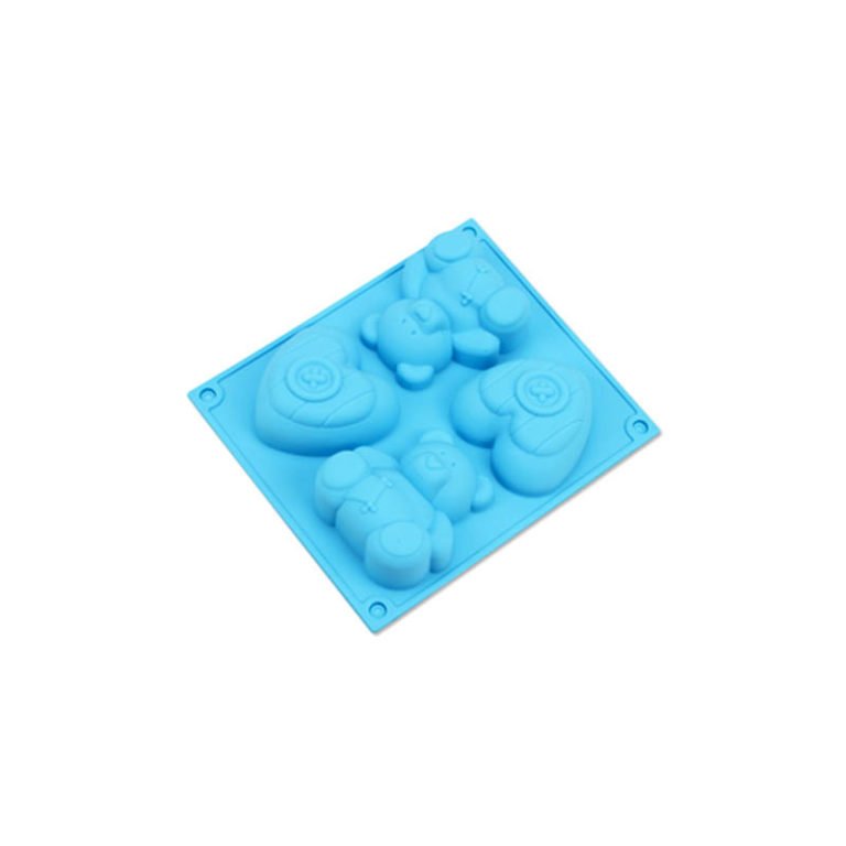 Bears and Hearts Silicone Mold