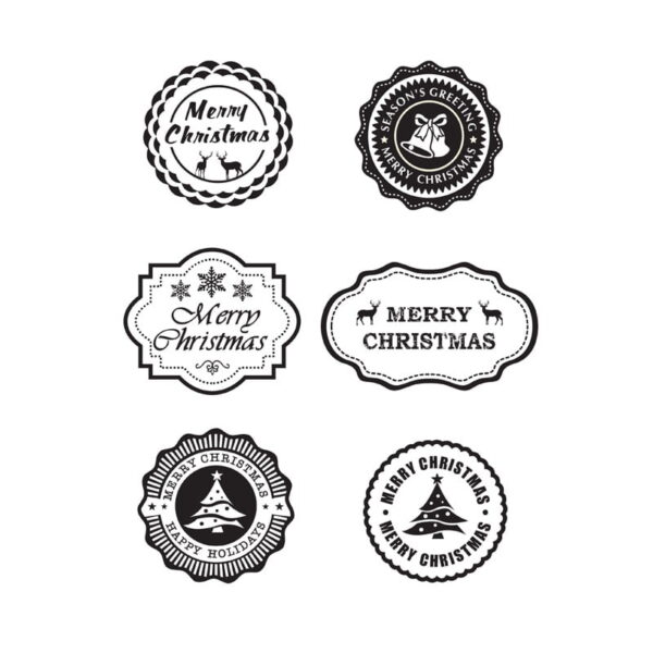 Christmas Label Fancy Tags