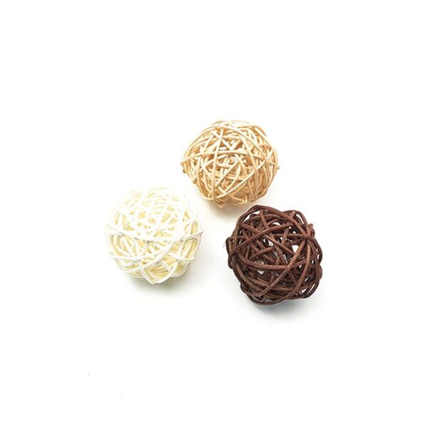 Wicker Rattan Ball (Set of 3)