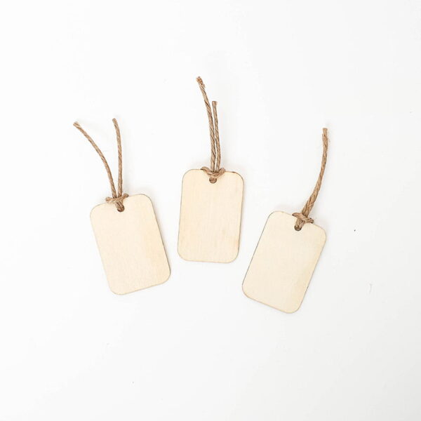 Brown Wooden Gift Tags