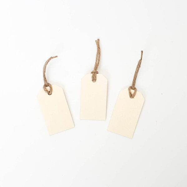 White Wooden Gift Tags (Set of 5)