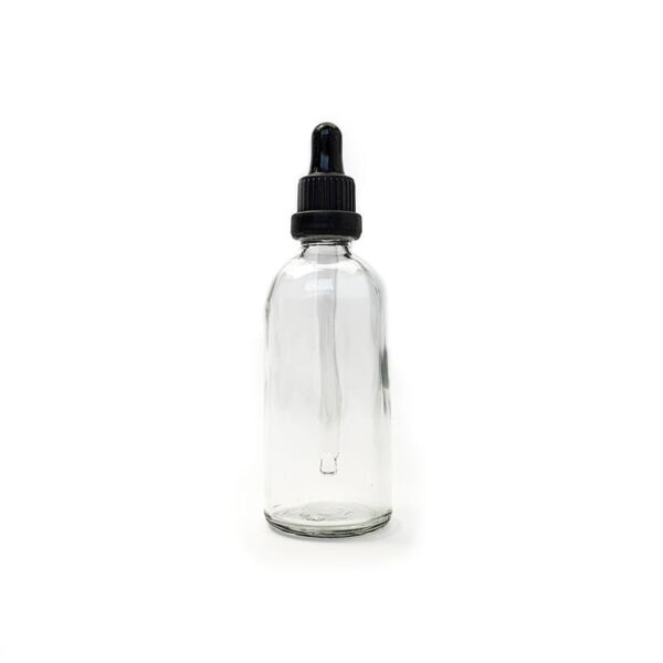 100ml Clear Glass Bottle with Dropper