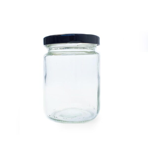 250ml Glass Jar With Black Cap