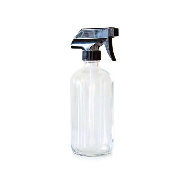 Glass bottle with Black Spray Nozzle