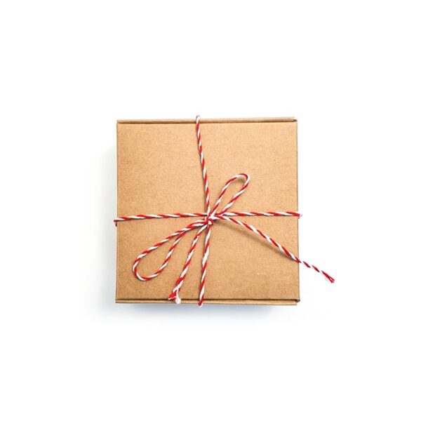 red and white macrame string