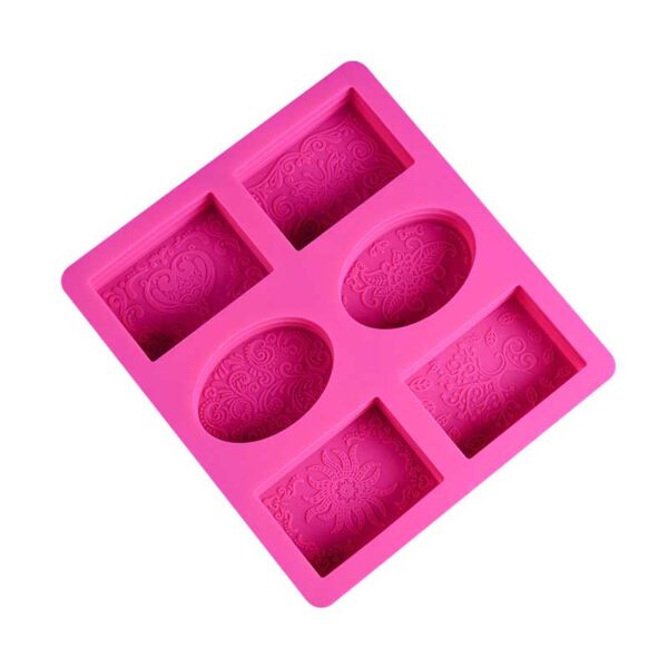 6 floral shape mold front