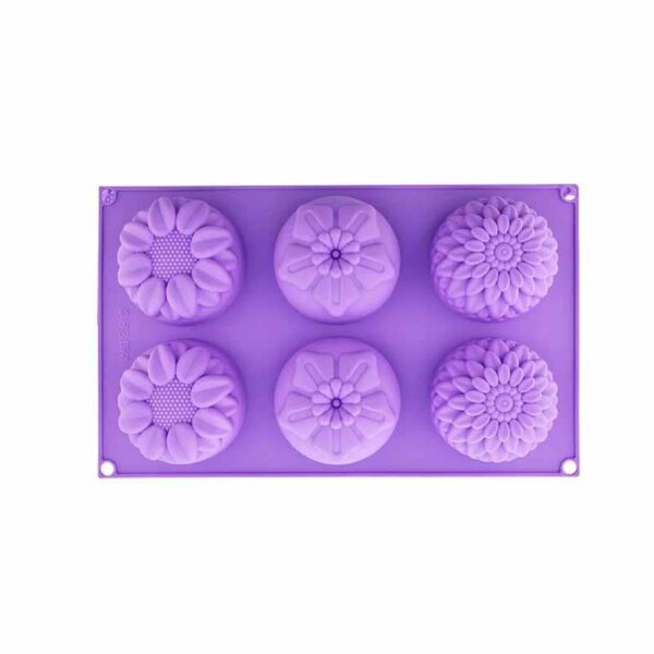 6 Sweet Flowers Silicone Mold