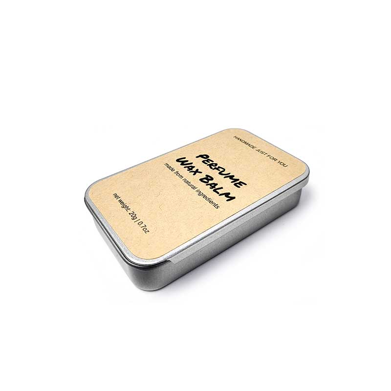 Rectangle Tin Balm 20g Kraft Sticker - Raw Essentials