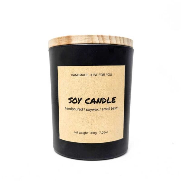 Square Candle Kraft Sticker