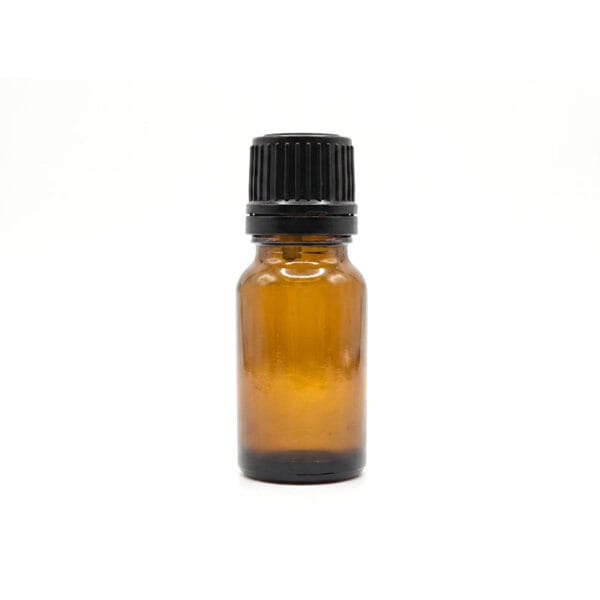 10ml Amber Glass Dropper Bottle with Black Cap